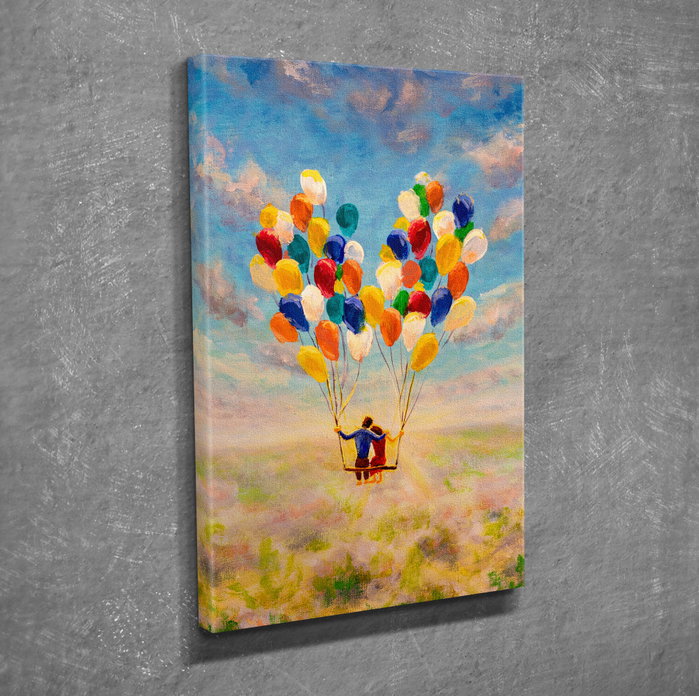 Wallity DC423 Lienzo Decorativo Multicolor 30 x 40 cm